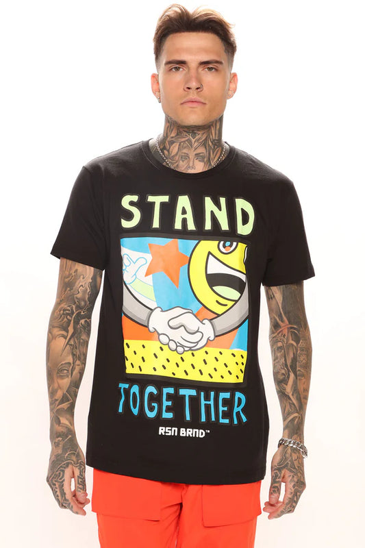 RSN Brand "Stand Together" Graphic Tee — Black · S/M/L