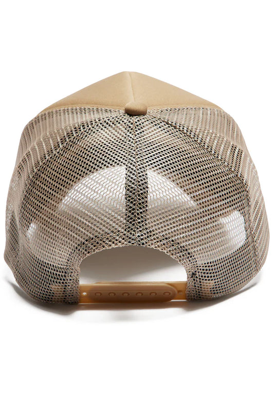 "Guardian Angel" Trucker Hat — Beige · One Size