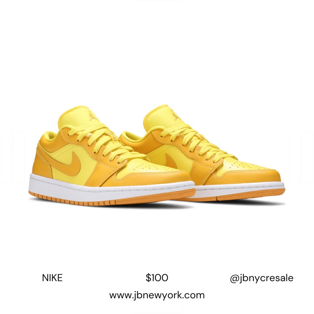 Nike Wmns Air Jordan 1 Low Yellow Strike image 3