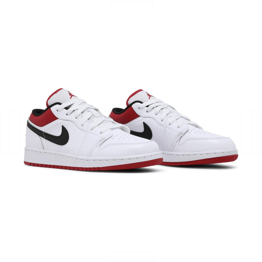 Nike Kids Air Jordan 1 Low GS White Gym Red image 3