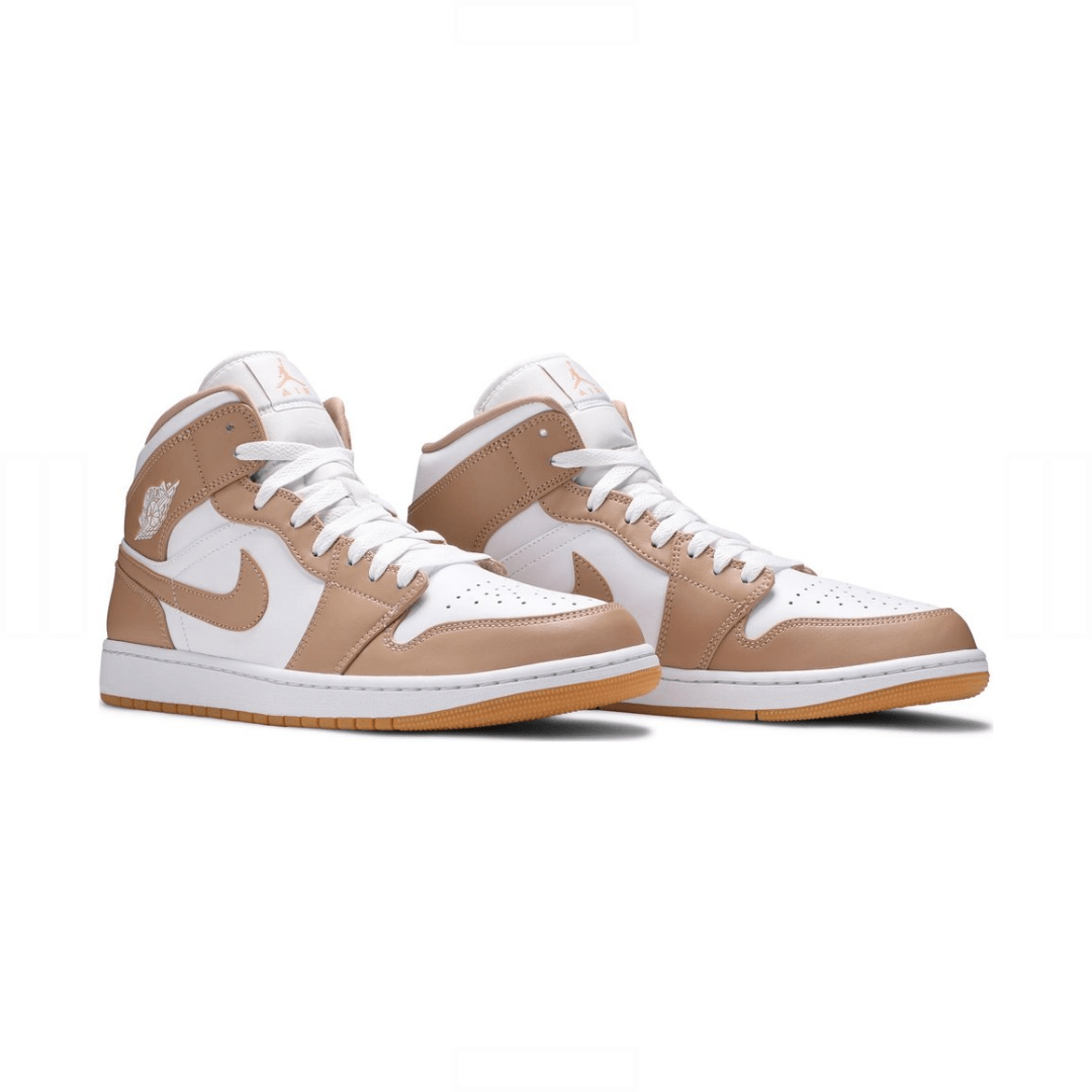 Nike Air Jordan 1 Mid Tan Gum image 3