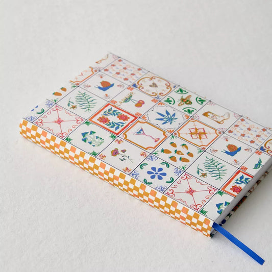 PATTERNED POCKET JOURNAL "MARIANA TILE" STATIONERY ESSENTIALS