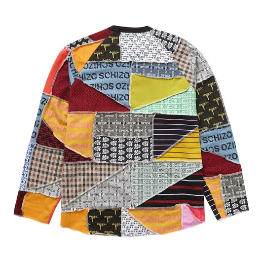 SUPREME PATCHWORK JACQUARD L/S TOP | X-LARGE