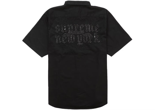 SUPREME CROC PATCH S/S WORK SHIRT | LARGE