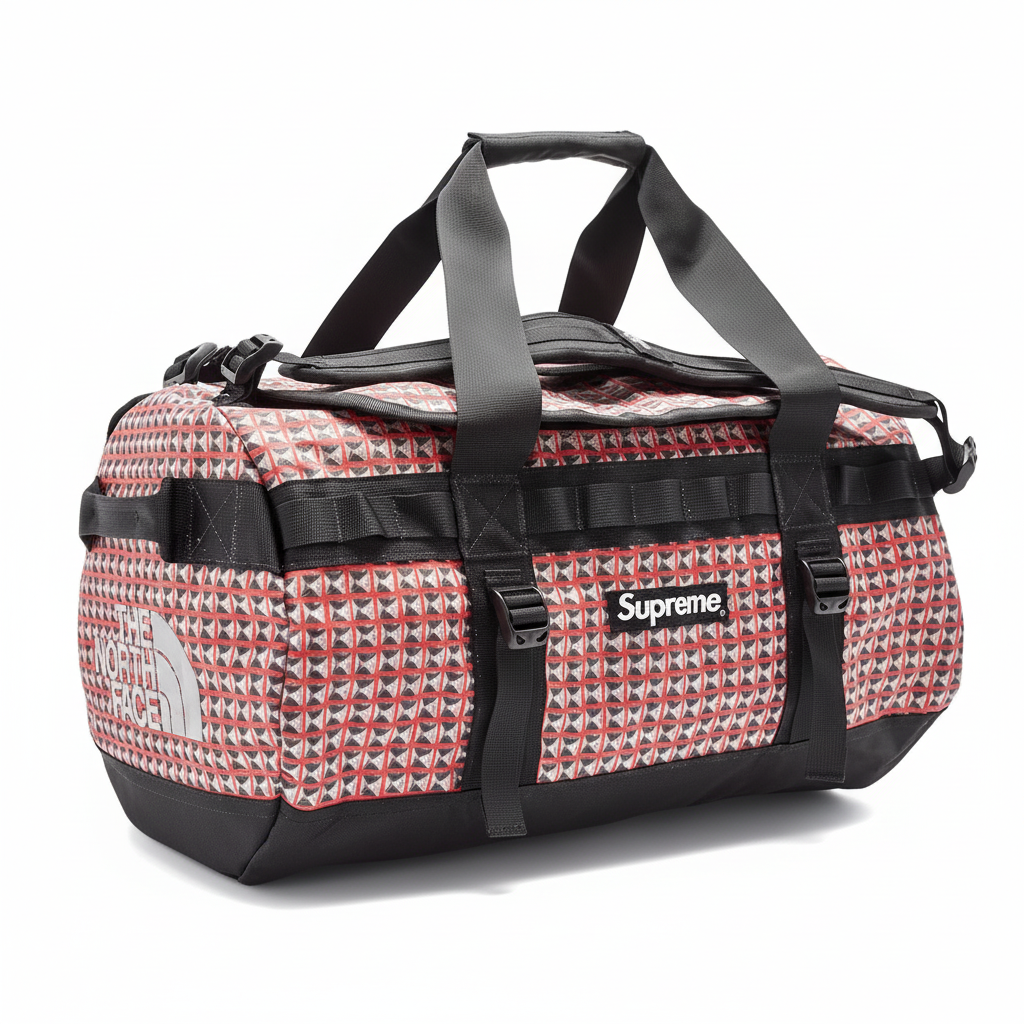 Supreme x The North Face Studded Base Camp Duffle Bag · Small – JB