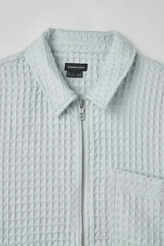 Standard Cloth Waffle Knit Zip Shirt image 1