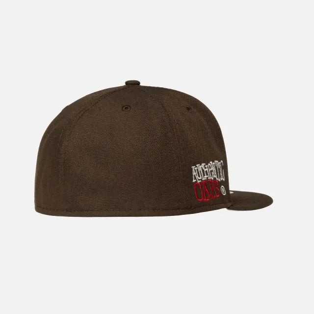 Stüssy x New Era "Authentic Caps" 59FIFTY Fitted — Brown · Size 7 1/8