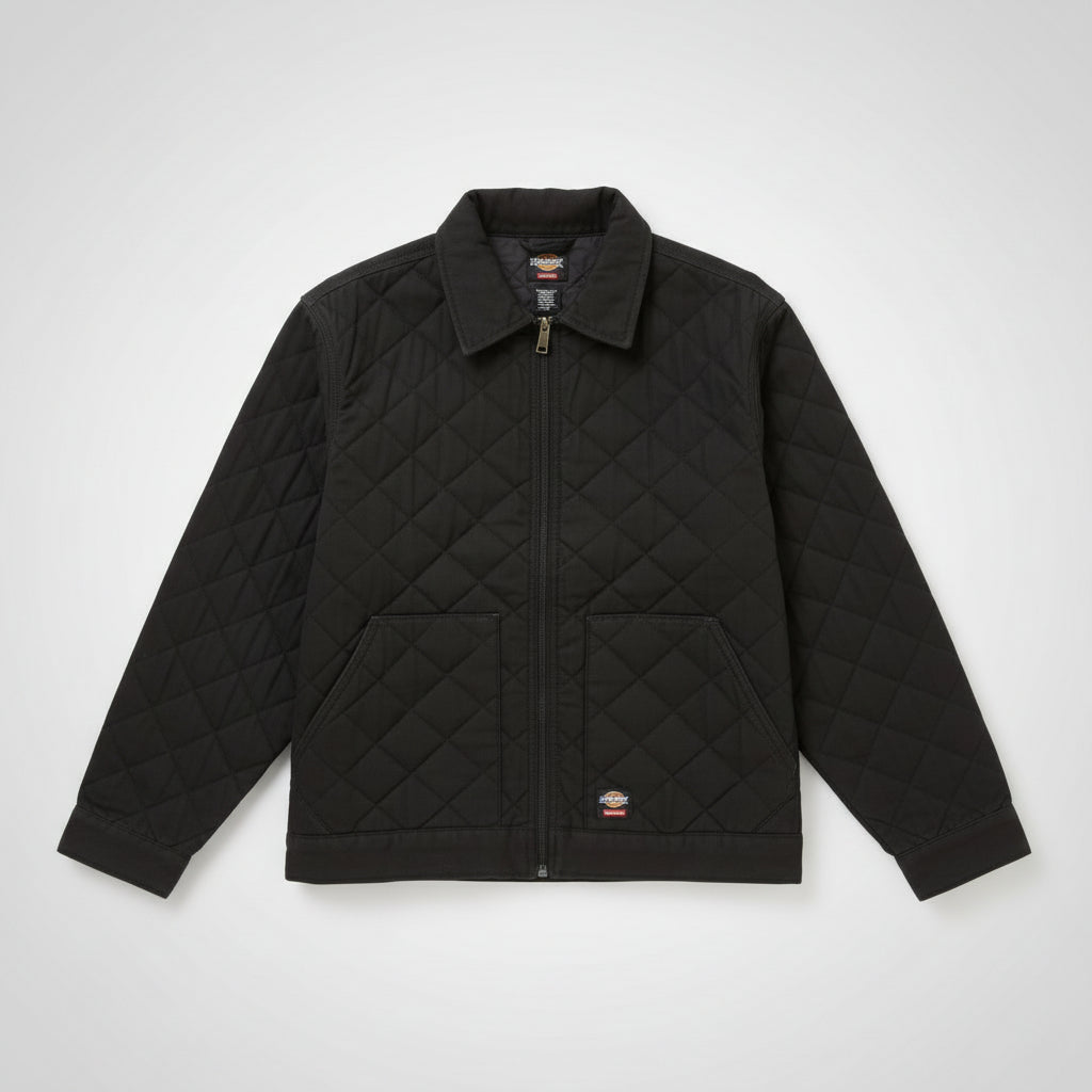 SUPREME DICKIES QUILTED WORK JACKET BLACK L