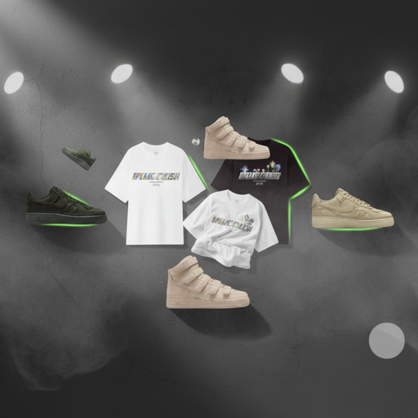 Billie Eilish "Ultimate Collection" Bundle — 3 Nike AF1 SP + Uniqlo x Murakami Tee (Black & White)