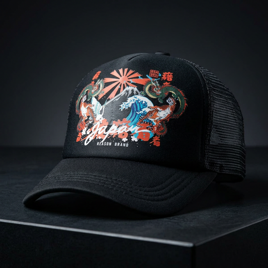 FN "JAPAN HIGH TIDE" TRUCKER HAT [BLACK] ONE SIZE