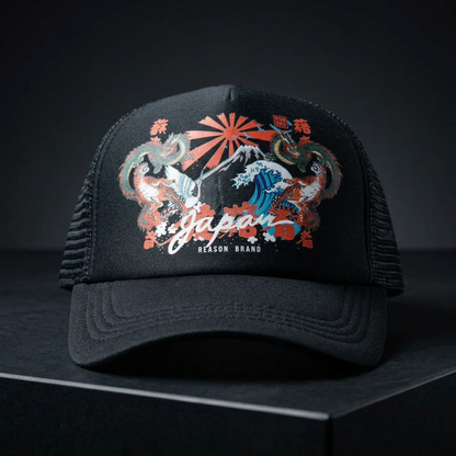 FN "JAPAN HIGH TIDE" TRUCKER HAT [BLACK] ONE SIZE