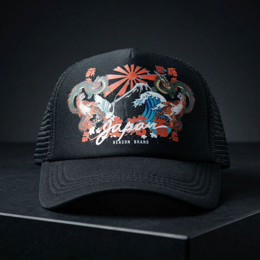 FN "JAPAN HIGH TIDE" TRUCKER HAT [BLACK] ONE SIZE
