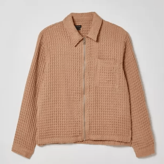 Standard Cloth Waffle Knit Zip Shirt image 0