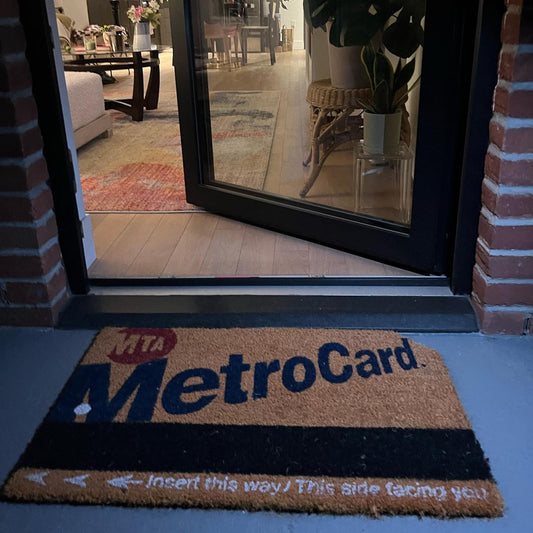 MTA METROCARD COIR DOOR MAT / RUG