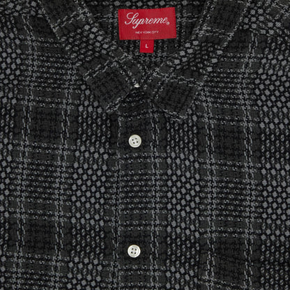 SUPREME BASKET WEAVE PLAID SHIRT | LARGE