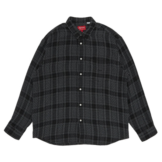 SUPREME BASKET WEAVE PLAID SHIRT | LARGE