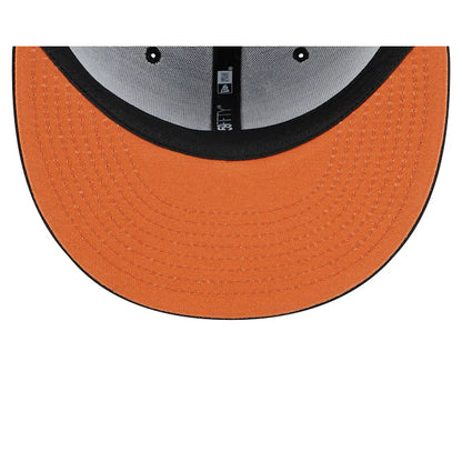 New Era x Seattle Mariners "Metallic Pop" 59FIFTY Fitted — Black/Orange · Size 7 1/4