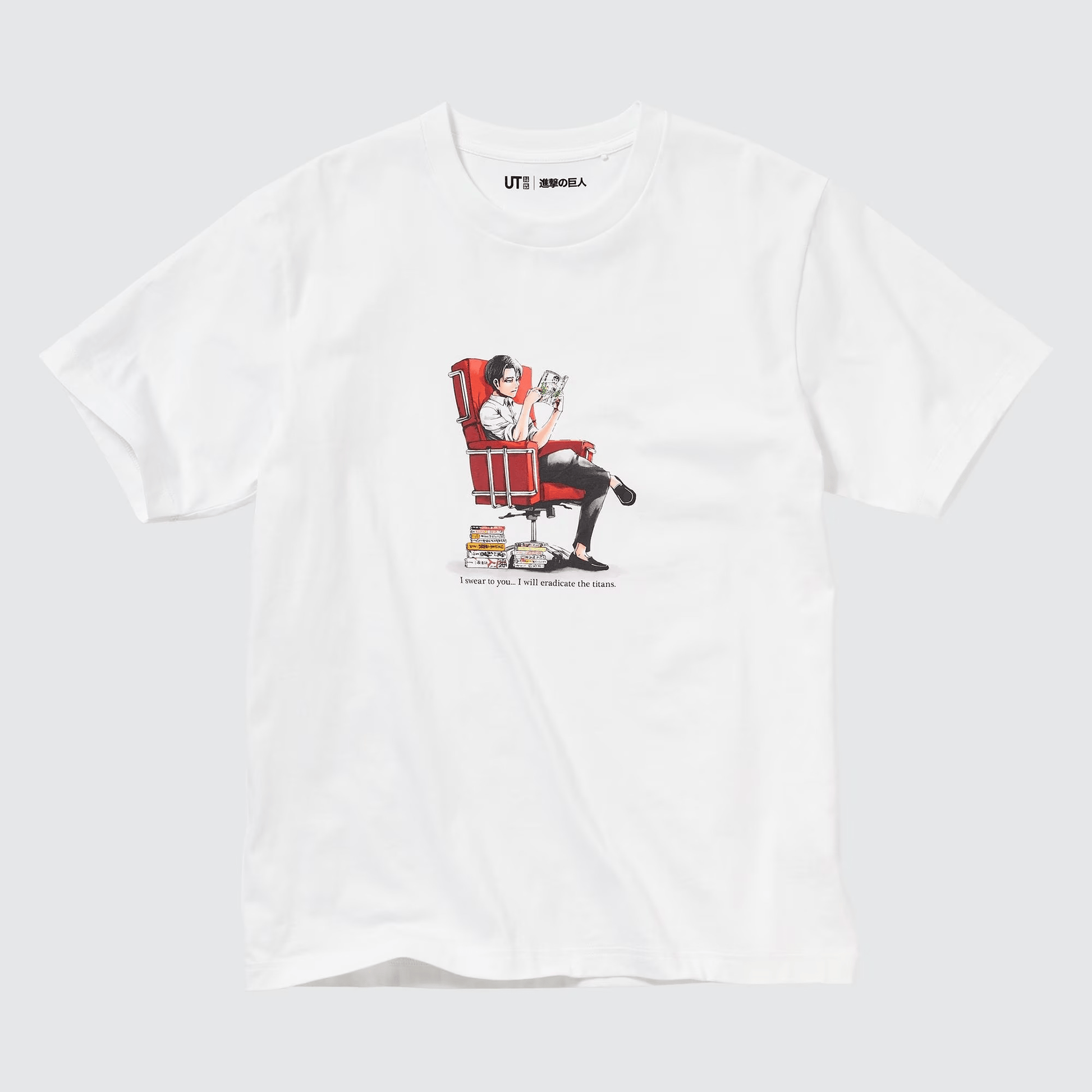UNIQLO ATTACK ON TITAN TEE [WHITE] image 0