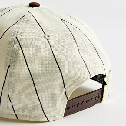 New Era x San Diego Padres "Pinstripe" Heritage Baseball Cap — Cream/Brown · One Size