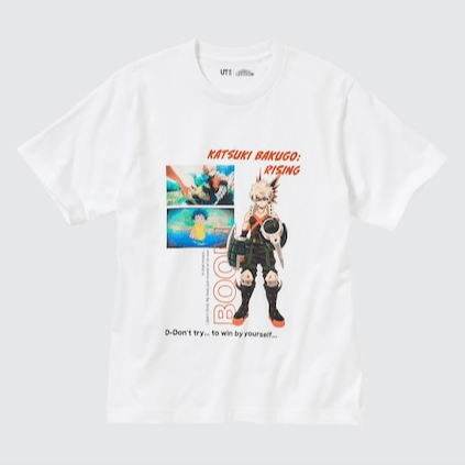 UNIQLO MY HERO ACADEMIA TEE [WHITE] image 0
