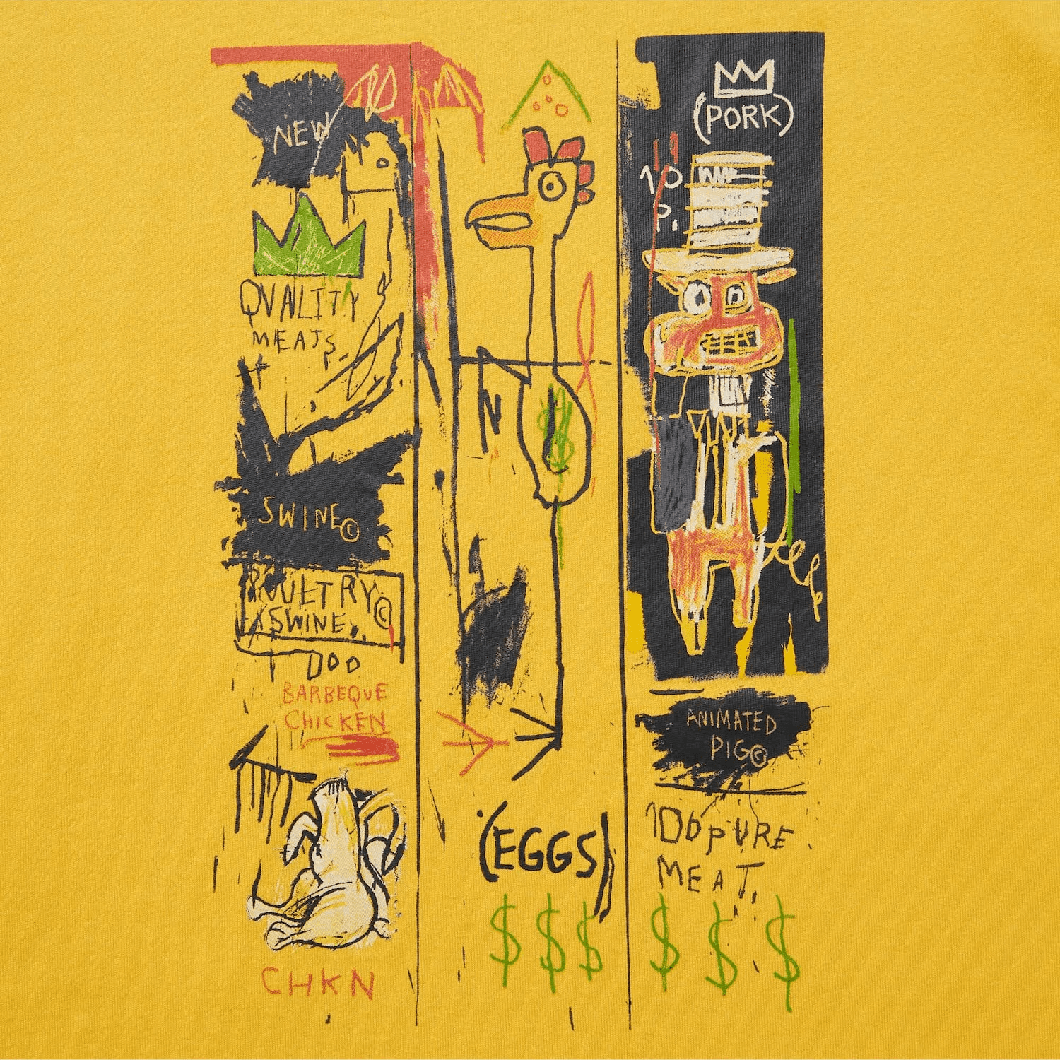 UNIQLO JEAN-MICHEL BASQUIAT TEE [YELLOW] image 4