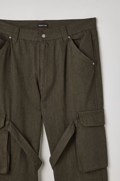 STANDARD CLOTH FLARED CARGO PANTS [BROWN] image 1