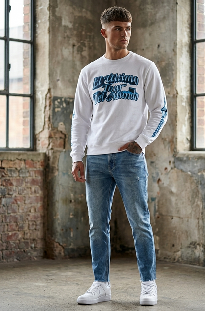 BAD BUNNY (EL ÚLTIMO TOUR DEL MUNDO) LONG SLEEVE [WHITE) - 2XL