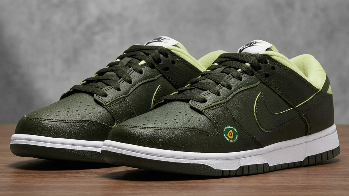 Nike Dunk Low "Avocado" · Sequoia/Zinnia · Size 9.5M/11W