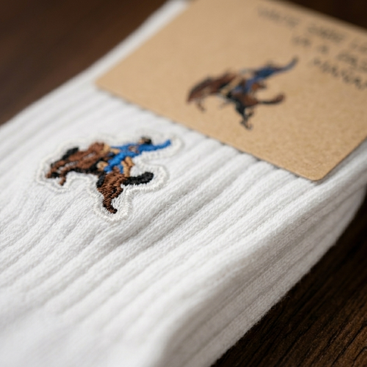 Bad Bunny — Official "Nadie Sabe Lo Que Va A Pasar Mañana" Socks · White · One Size