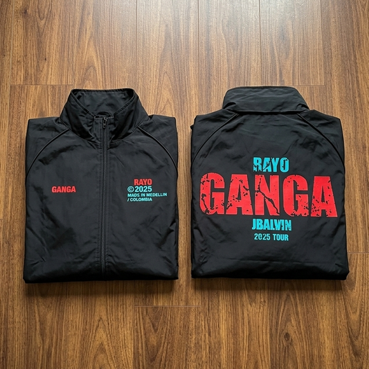 J BALVIN "RAYO GANGA" JACKET CREW [BLACK] XXL