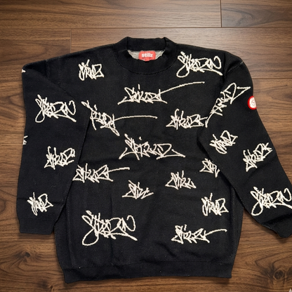 STILLZ THROWIE JACQUARD KNIT SWEATER