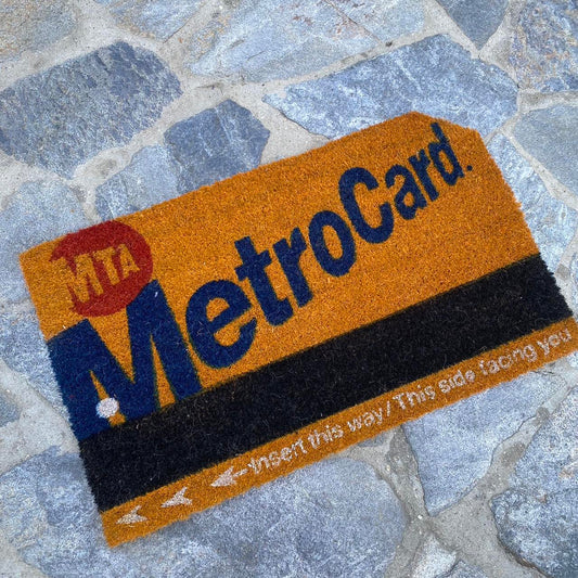 MTA METROCARD COIR DOOR MAT / RUG