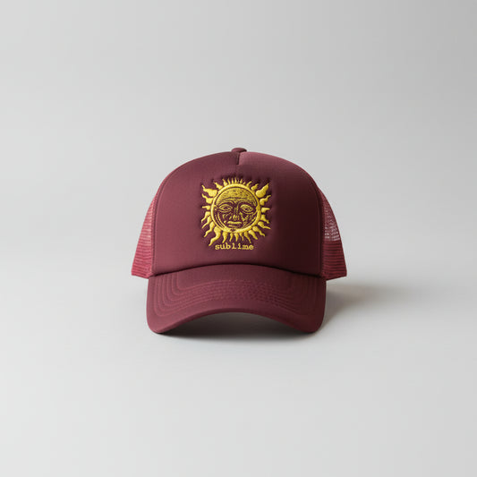 SUBLIME SNAPBACK TRUCKER HAT [RED] ONE SIZE