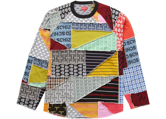 SUPREME PATCHWORK JACQUARD L/S TOP | X-LARGE