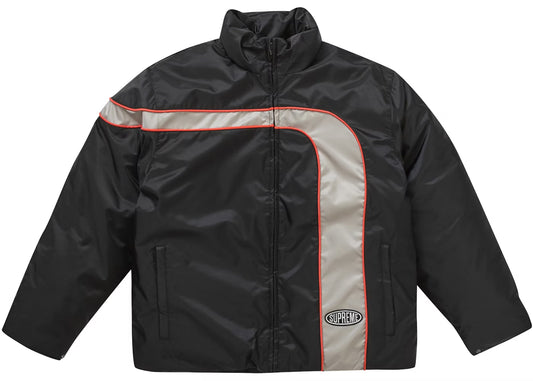 SUPREME STRIPE PUFFER JACKET | X-LARGE