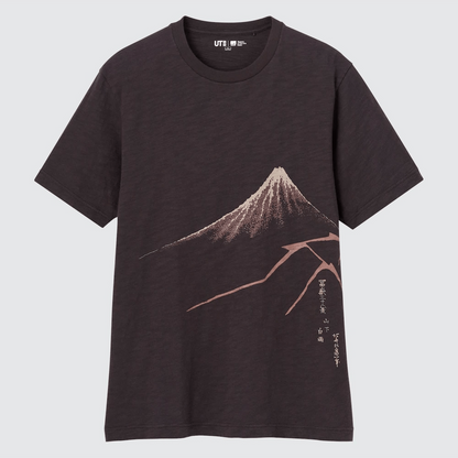 UNIQLO UKIYO-E TEE [DARK BROWN] image 0