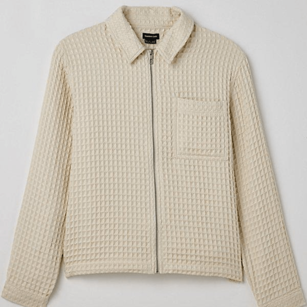 Standard Cloth Waffle Knit Zip Shirt image 0