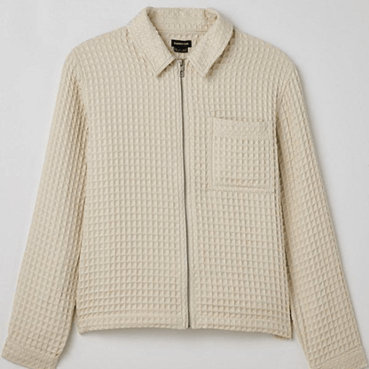Standard Cloth Waffle Knit Zip Shirt image 0