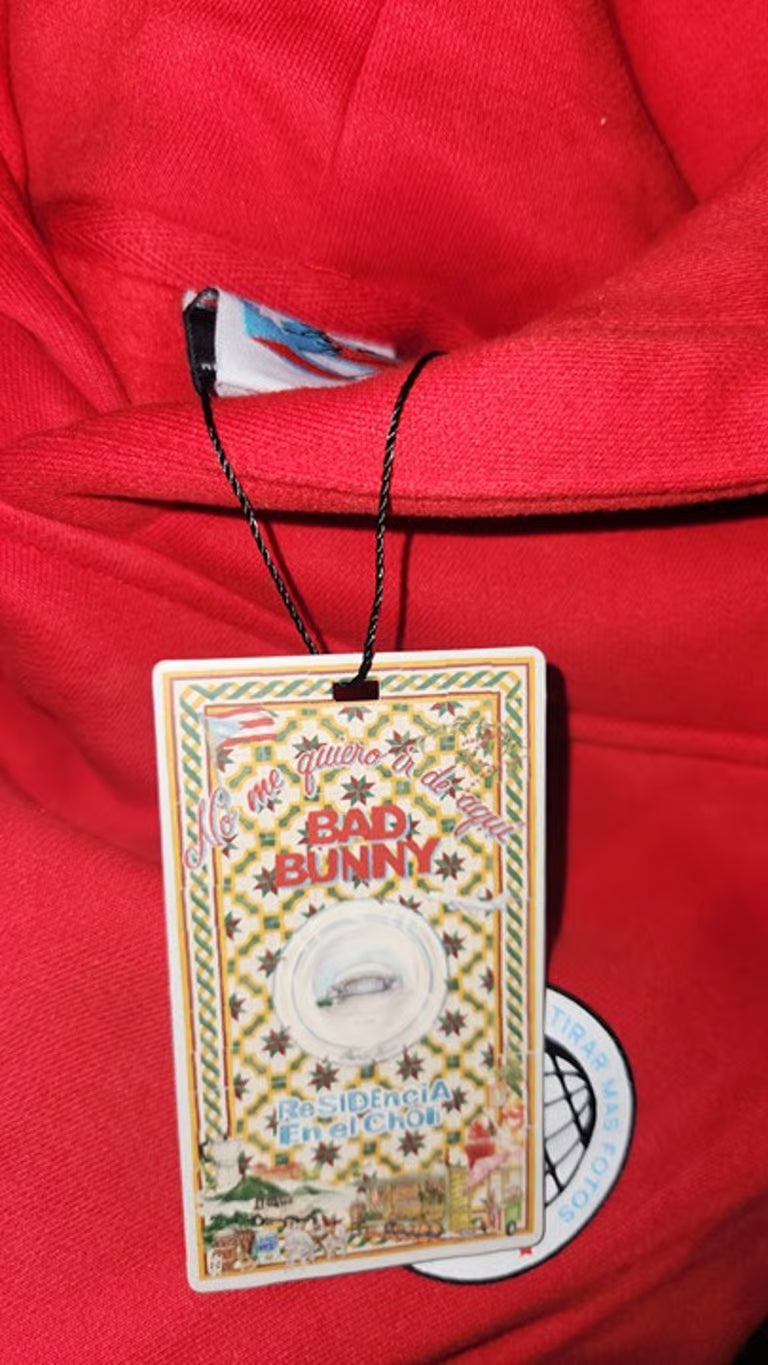 Bad Bunny Puerto Rico Hoodie “Residencia En El Choli” SIZE Large
