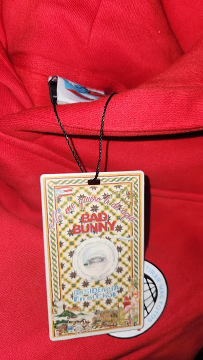 Bad Bunny Puerto Rico Hoodie “Residencia En El Choli” SIZE Large