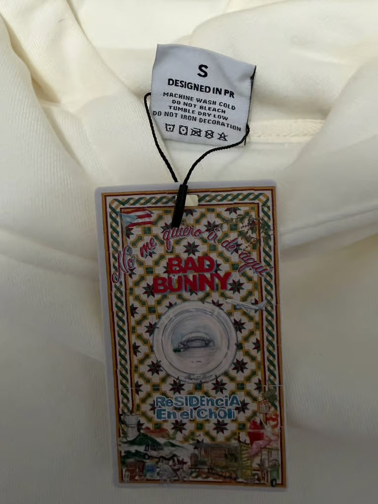 Bad Bunny Puerto Rico Hoodie “Residencia En El Choli” SIZE Large