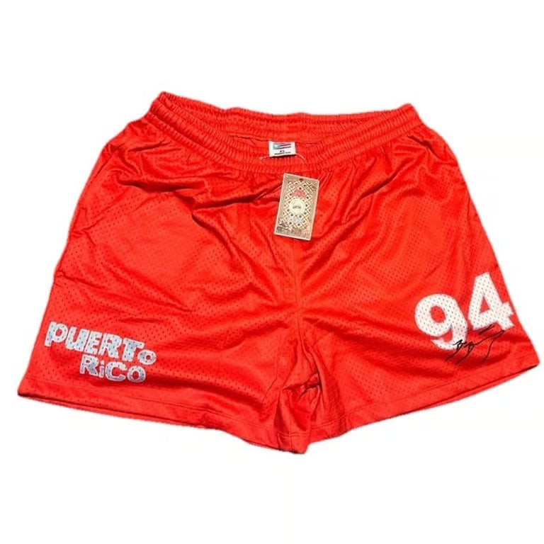 Bad Bunny Residencia No me quiero ir de aquí Mesh Basketball Shorts PR Size L