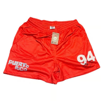 Bad Bunny Residencia No me quiero ir de aquí Mesh Basketball Shorts PR Size L