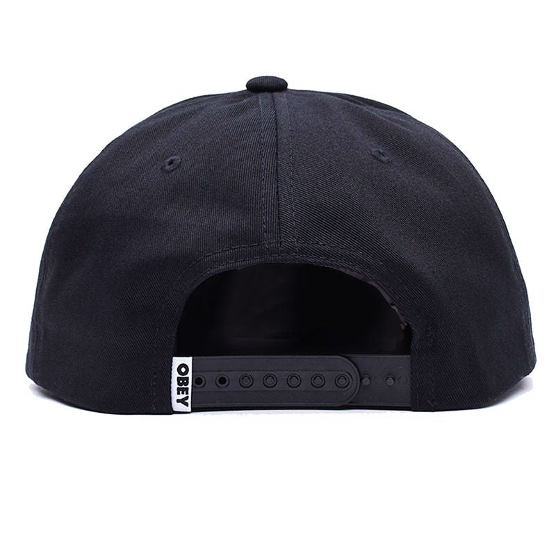 OBEY "Hot Tub Rentals — Step Into The Magic" 5-Panel Snapback — Black · One Size