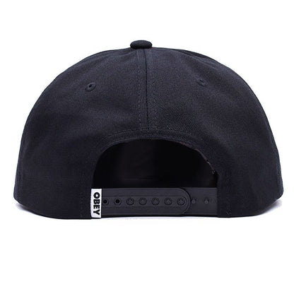 OBEY "Hot Tub Rentals — Step Into The Magic" 5-Panel Snapback — Black · One Size