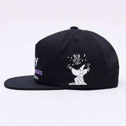 OBEY "Hot Tub Rentals — Step Into The Magic" 5-Panel Snapback — Black · One Size