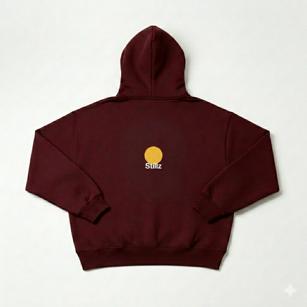 SUDADERA MODERNISTA DE DOBLE CAPA [VINO]