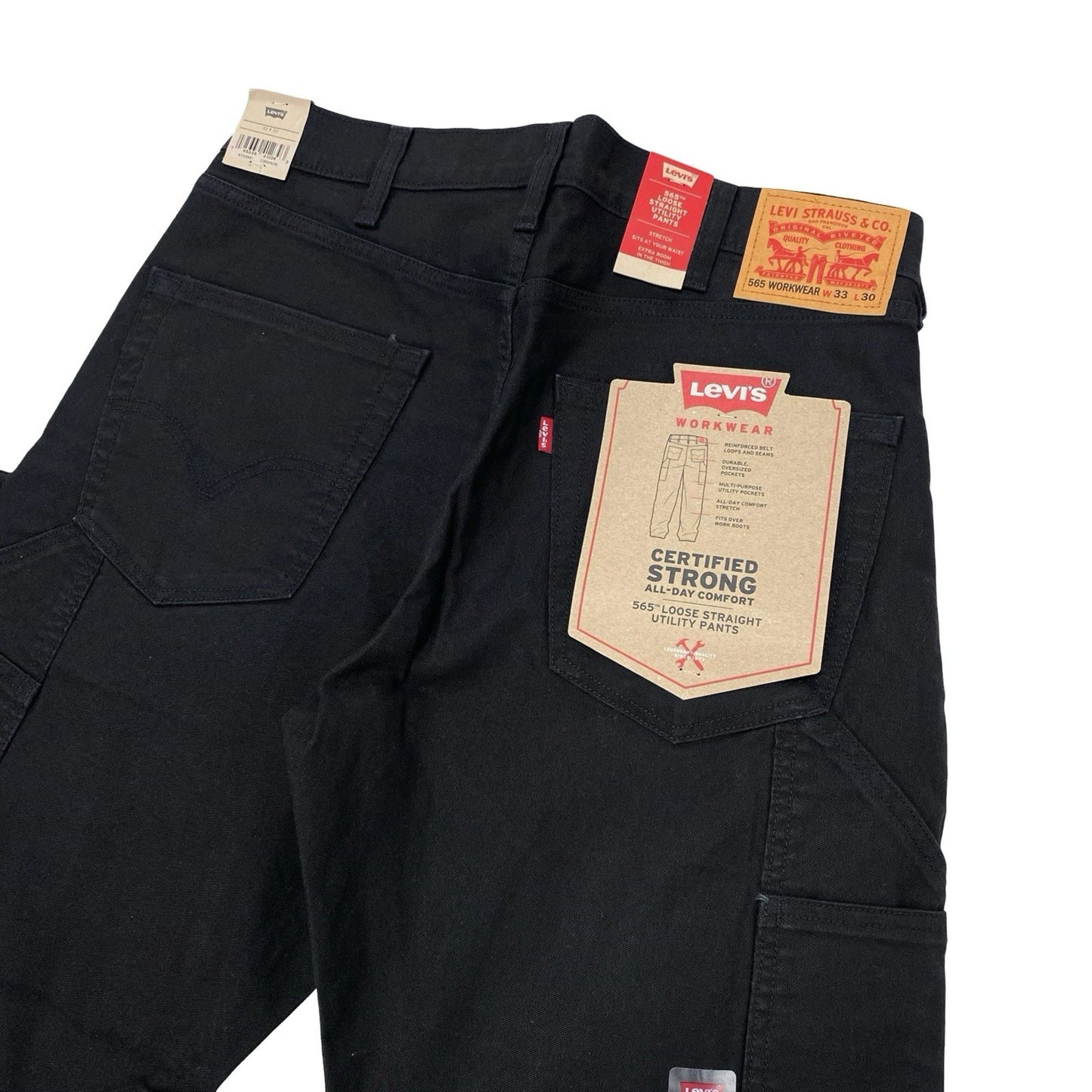 LEVI'S 565™ LOOSE STRAIGHT UTILITY WORKWEAR MEN'S JEANS [BLACK]