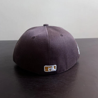 STILLZ × Slumpy Kev "S Star" Fitted Hat — Brown/Gold · Size 7 1/4