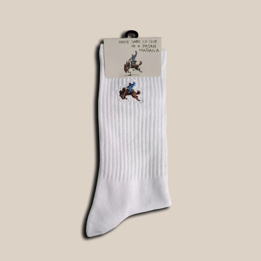 Original Bunny Nadie Sabe Lo Que Va A Pasar Manaña Socks Brand New